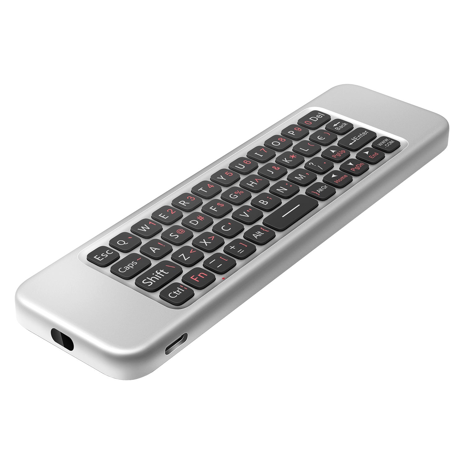 Wireless Keyboard with Air Mouse and Voice Control